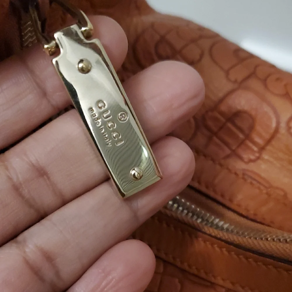 Authentic Gucci Horsebit Design Leather Hobo Bag